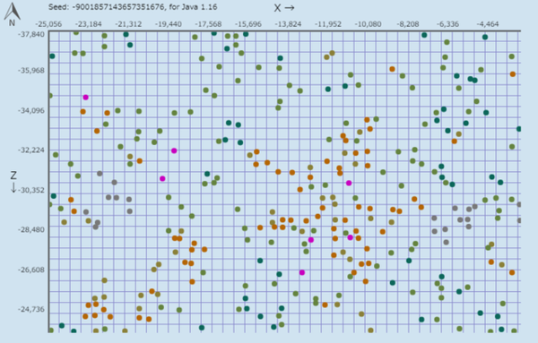 シード値を入れるだけで村があるかもしれないチャンクが一目で分かるサイト Village Finder やったぜゲームズ