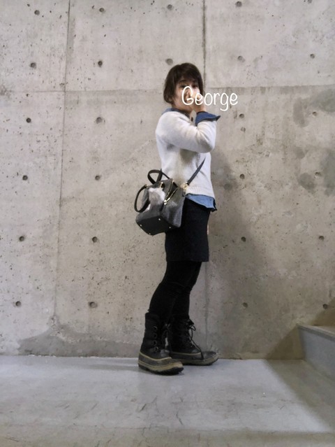 ソレルの黒ブーツ お買い物コーデ Le Style George