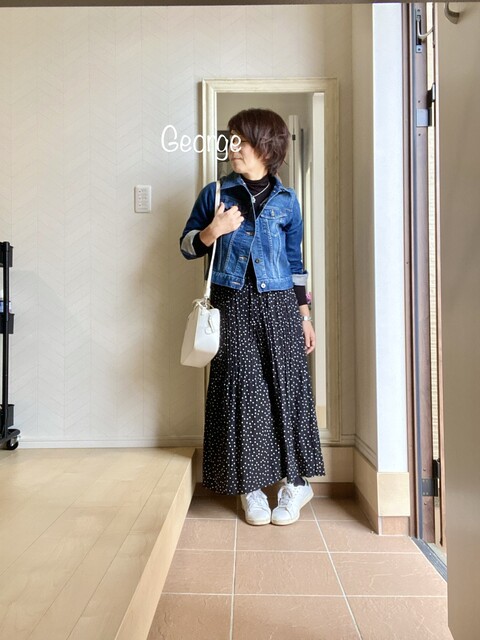 ユニクロのgジャン デニムでリンクコーデ Le Style George