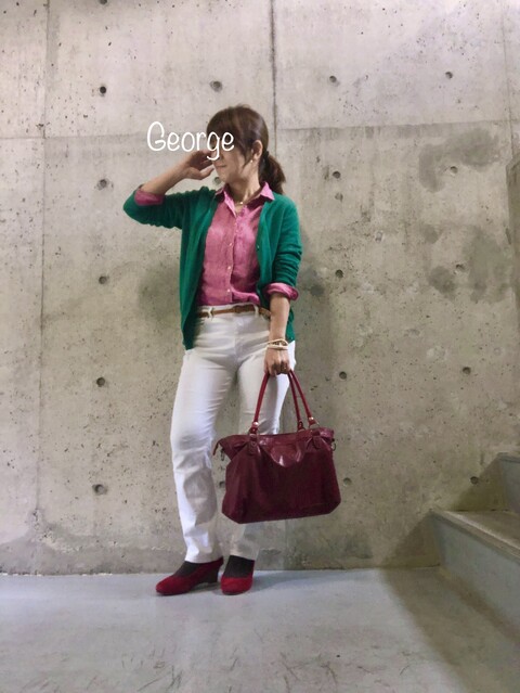 0428 ユニクロのリネンシャツにカーディガン 白チノパンに合わせた カジュアルコーデ Le Style George