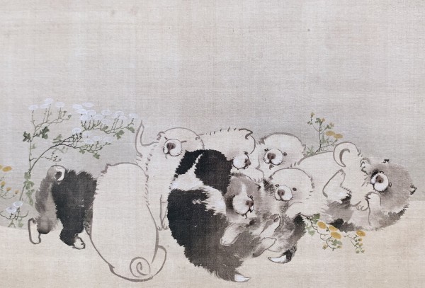 長沢芦雪： 菊花子犬図｜日本発「かわいい」のルーツ : クラシック音楽