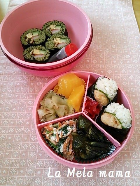 茶そば寿司のお弁当 La Mela Mamaのお弁当日記