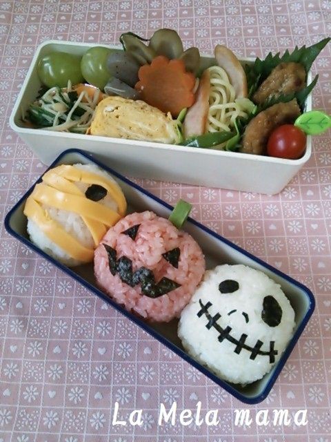 キャラ弁 ジャック ジャックオランタン ミイラ男 La Mela Mamaのお弁当日記