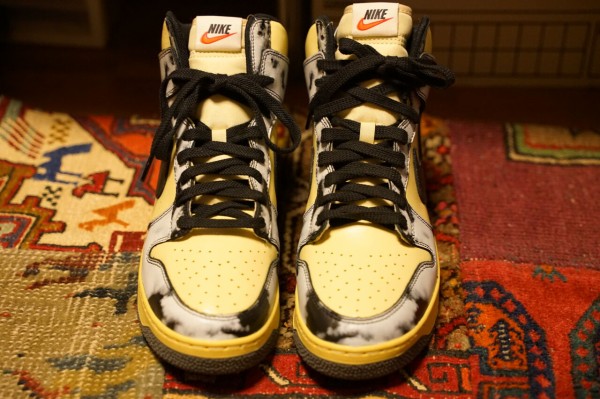 NIKE DUNK HIGH 1985 SP BLACK ACID WASH : ああ、好きに走れば