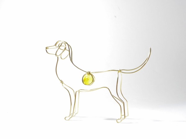 HAYU さん　ワイヤーアート 犬　ラブラドール　刻印付き HAYU さん ワイヤーアート 犬 ラブラドール 刻印付き 【公式通販】