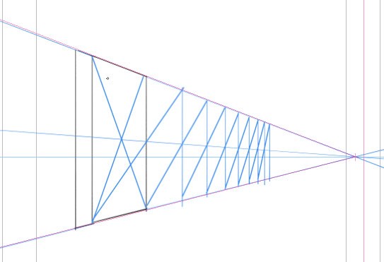 柱が等間隔に並ぶパースの練習法 日記