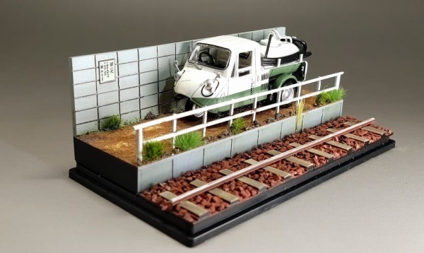 懐かしの商用車コレクション43号ジオラマ仕立て完成 : 模型部屋