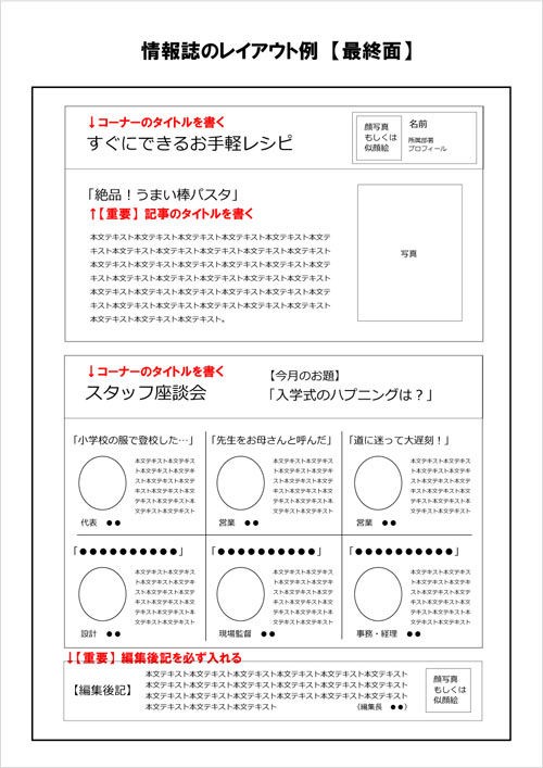 情報誌のレイアウト 最終面編 8日目 自社の強みを売上につなげる 実践アブリダスマーケティング Byブレークスルーアカデミー