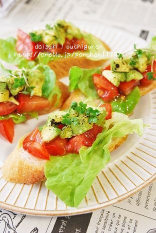 ｇａｂａｎチリパウダー 炙りアボカドとトマトのブルスケッタ風 今日もおうちdeごはん Gohan Powered By ライブドアブログ