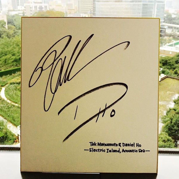 松本孝弘さんとDaniel Hoさんのサイン♪♪「Tak Matsumoto's autograph