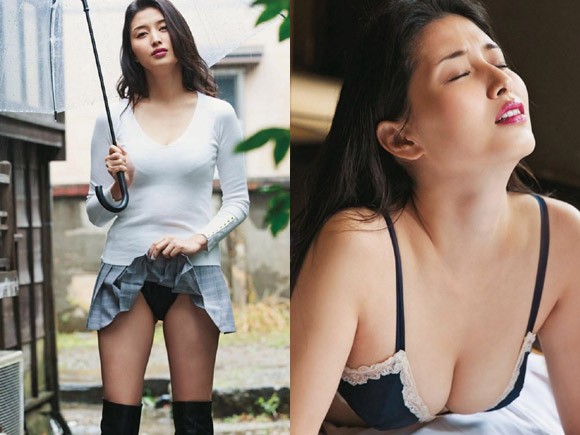 橋本マナミ エロス　顔 橋本マナミ(３２) 路地でパンツ見せ＆寝バックのイキ顔。 : 画像 ...