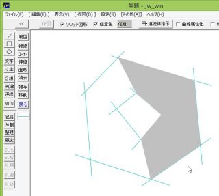 Jww ソリッド図形の作図をハッチと同じに Afsoft World