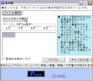 Jww Openoffice Calc からの貼り付け Afsoft World