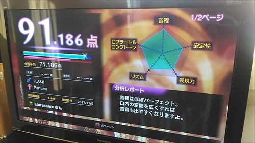 カラオケ記録 06 あふれかえる杉本のあふれかえらナイト