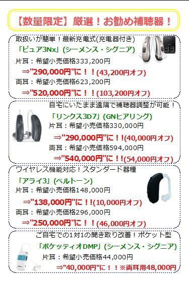 最新補聴器購入応援キャンペーン【2018年7月31日まで】【シーメンス・シグニア、GNヒアリング、ベルトーン】 : あいち補聴器 センター天野慎介のすべては『聞こえ』のために！！