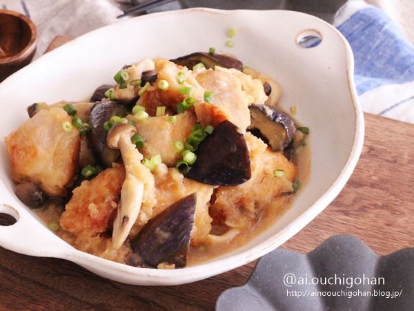 めんつゆで失敗なし ボリューム満点 むね肉となすのみぞれ煮 あいのおうちごはん Powered By ライブドアブログ