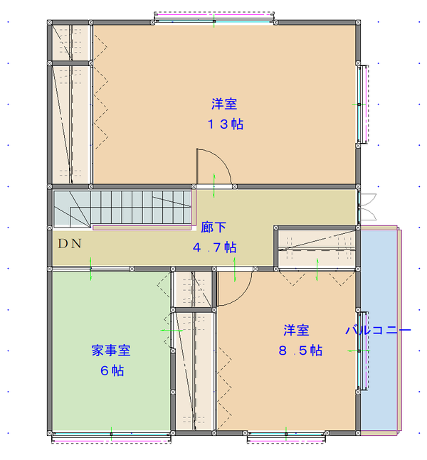 せっけい倶楽部 フリーウェア の数値設定と使い方と家相について考える はまかぜの旅団