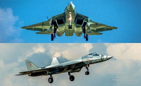 ロシア第5世代戦闘機 スホーイ Pak Fa T 50 グロモフ飛行調査研究所試験飛行写真 写真27枚 Aviation Data Focus