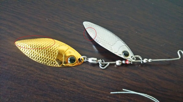 スピナーベイトの改造 バイブレーションアップ 釣りたいバス釣り日記