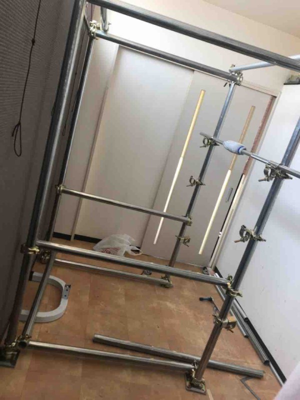 単管パイプでパワーラックを自作する！！ : 床屋のおじさんのひとり言