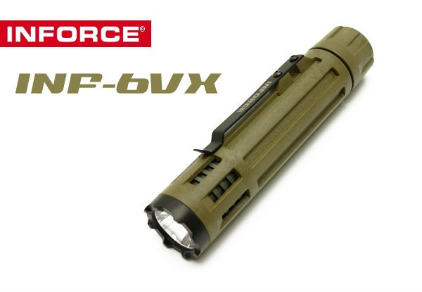 INFORCE INF-6VX-FD-W タクティカルLEDライト フラットダークアース