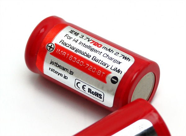JETBEAM.JP IMR 16340に新商品追加!720mAhモデル : アカリセンター JETBEAM.JP IMR 16340に新商品追加!720mAhモデル : アカリセンター