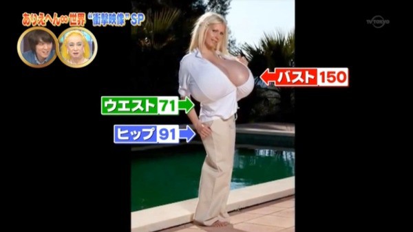 動画 世界一の巨乳 zzzカップのドイツ人女性 生理用食塩水注射 豊胸 結果 バスト150cm ありえへん 世界 櫻井 翔の憂鬱