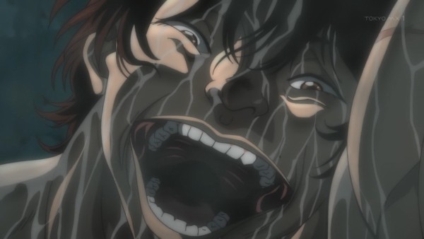 範馬刃牙 10話 感想 オリバの聖水を浴びながら笑う刃牙 アキブラ