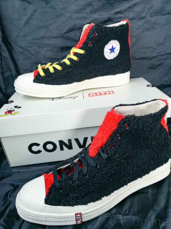 Kith Disney Converseのトリプルコラボ ミッキーマウスモチーフのchuck Taylor 70 Sがモフモフで可愛いすぎる モノズキ Com