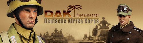 DAK ドイツアフリカ軍団キレナイカ 1941 1/6タイプ ホットトイズ