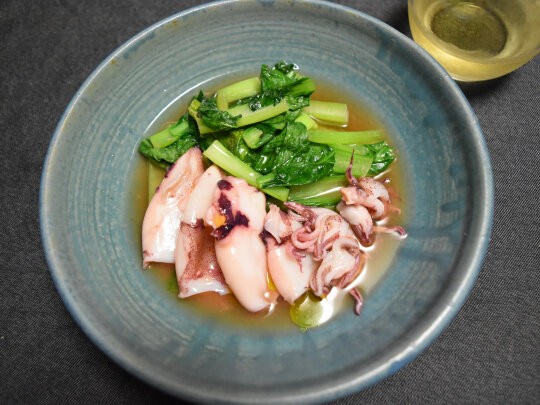 小松菜と小ヤリイカのコンソメ煮 ぐんまクッキングアンバサダー 煮時間はたったの5分 小松菜はシャキシャキに イカは柔らかく仕上げた簡単おつまみ Super Slow Iegohan 毎日呑んでもダイエット ボディメイクおつまみ 小松菜と小ヤリイカのコンソメ煮 ぐんまクッキングアンバサダー 煮時間はたったの5分 小松菜はシャキシャキに イカは柔らかく仕上げた簡単おつまみ Super Slow Iegohan 毎日呑んでもダイエット ボディメイクおつまみ