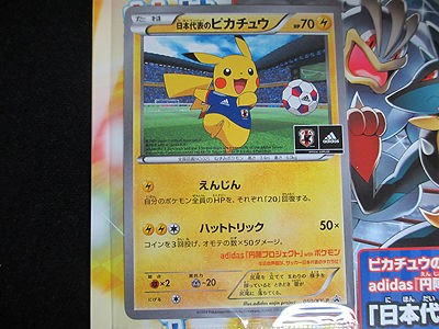 日本代表のピカチュウのカード付『ポケモンNewモン！ブック 2014