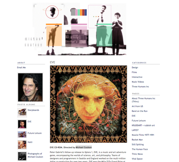 1997年に発表されたピーターガブリエルのCD-ROM『EVE』を憶えているだろうか？今でもよかった！ : Blues For Tony