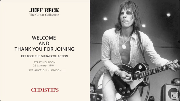 クリスティーズ ジェフ・ベック：ギターコレクションもう見ましたか