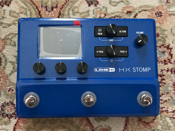 Line6HX Stompを入手、結局YAMAHAです。動作確認前に保護フィルム貼り