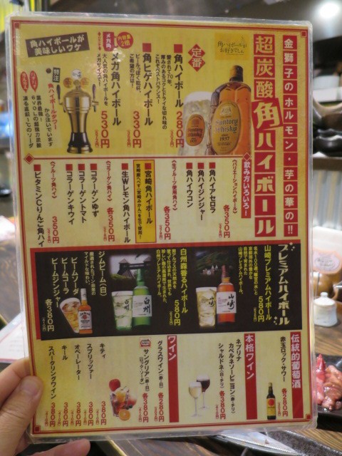 芋の華 金獅子のホルモン北２条店 札幌 東急沿線探検ブログ