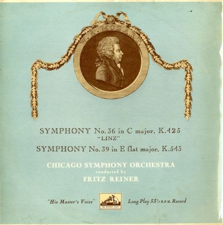 GB EMI ALP1403 フリッツ・ライナー シカゴ交響楽団 モーツァルト 交響曲36番「リンツ」＆39番 :  100年後でも聴いて楽しいアナログ名盤レコード