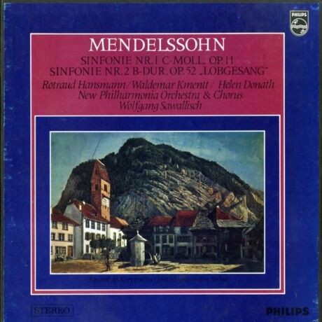 NL PHILIPS 802 856-57LY ヴォルフガング・サヴァリッシュ ニュー・フィルハーモニア管 メンデルスゾーン・交響曲1
