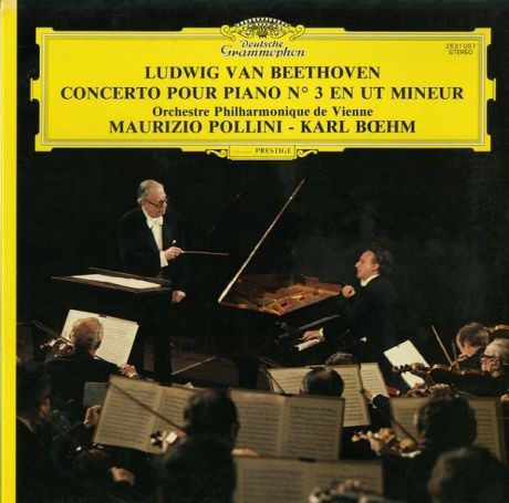 FR DGG 2531 057 マウリツィオ・ポリーニ カール・ベーム ウィーン・フィルハーモニー管弦楽団 ベートーヴェン・ピアノ協奏曲3番 :  100年後でも聴いて楽しいアナログ名盤レコード