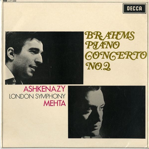 Gb Decca Lxt6309 ウラディーミル アシュケナージ ズービン メータ ロンドン交響楽団 ブラームス ピアノ協奏曲2番 100年後でも聴いて楽しいアナログ名盤レコード