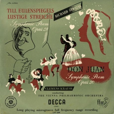 GB DECCA LXT2549 クレメンス・クラウス ウィーン・フィルハーモニー管弦楽団 リヒャルト・シュトラウス「ドン・ファン」「ティル・オイレンシュピーゲルの愉快ないたずら」  : 100年後でも聴いて楽しいアナログ名盤レコード