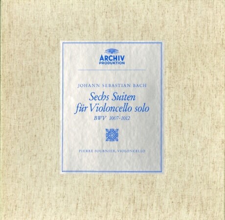 独盤 フルニエ バッハ：無伴奏チェロ組曲 第5、6番 オリジナル盤