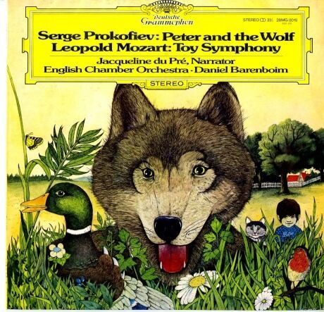 Jp Dgg 28mg0019 ダニエル バレンボイム ジャクリーヌ デュ プレ イギリス室内管 プロコフィエフ レオポルト モーツァルト ピーターと狼 おもちゃのシンフォニー 100年後でも聴いて楽しいアナログ名盤レコード