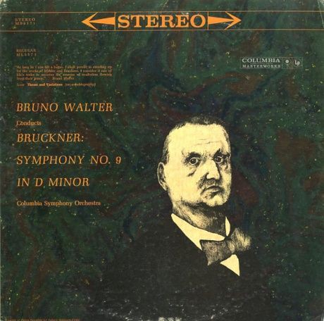 US COLUMBIA MS6171 ブルーノ・ワルター ブルックナー・交響曲9番