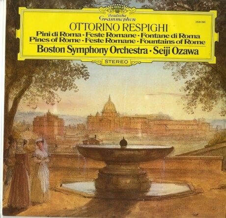 DE DGG 2530 890 小澤征爾 ボストン交響楽団 レスピーギ ローマ