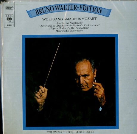 DE CBS 61 280 ブルーノ・ワルター コロムビア交響楽団 モーツァルト 小夜曲 序曲集 : 100年後でも聴いて楽しいアナログ名盤レコード