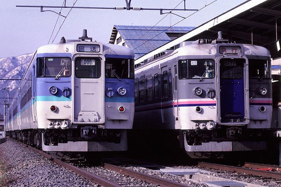 JR東日本169系長野総合車両所@N33編成&三鷹電車区@M4編成（臨時急行アルプス） : FreeBee vol.2