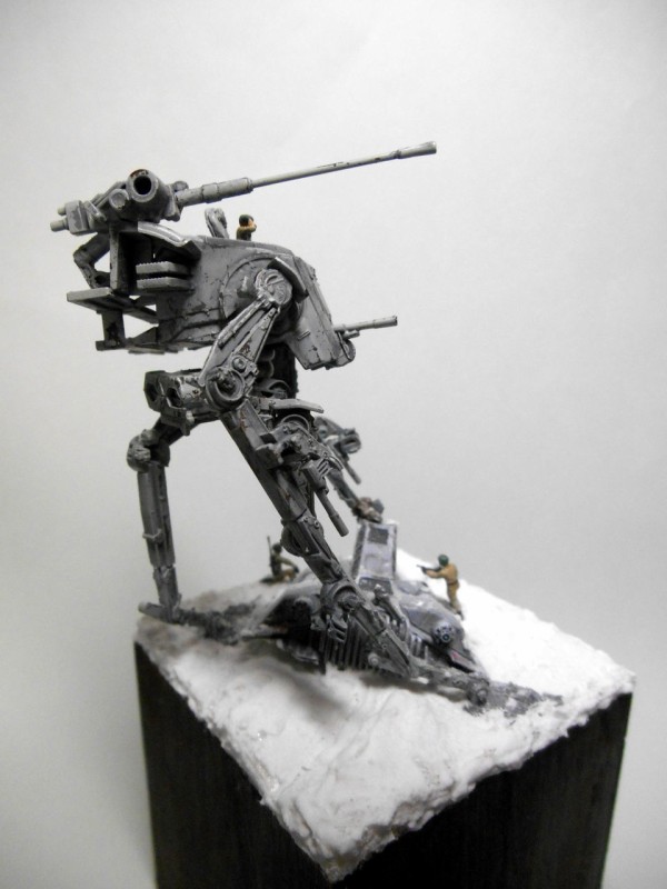 スター・ウォーズ ジオラマ 腕付AT-STを作る⑨（完成編） : 模型