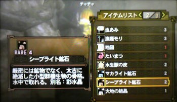 モンスターハンター3g クエスト 水没林の採取ツアー 四季日記 モンスターハンター3g クエスト 水没林の採取ツアー 四季日記