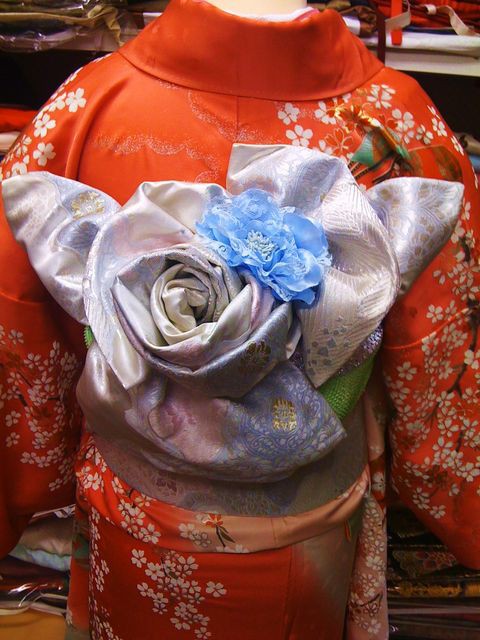 薔薇の花の帯結び＾＾♪ : 浅草さわだ屋♪レンタル着物で浅草散策♪